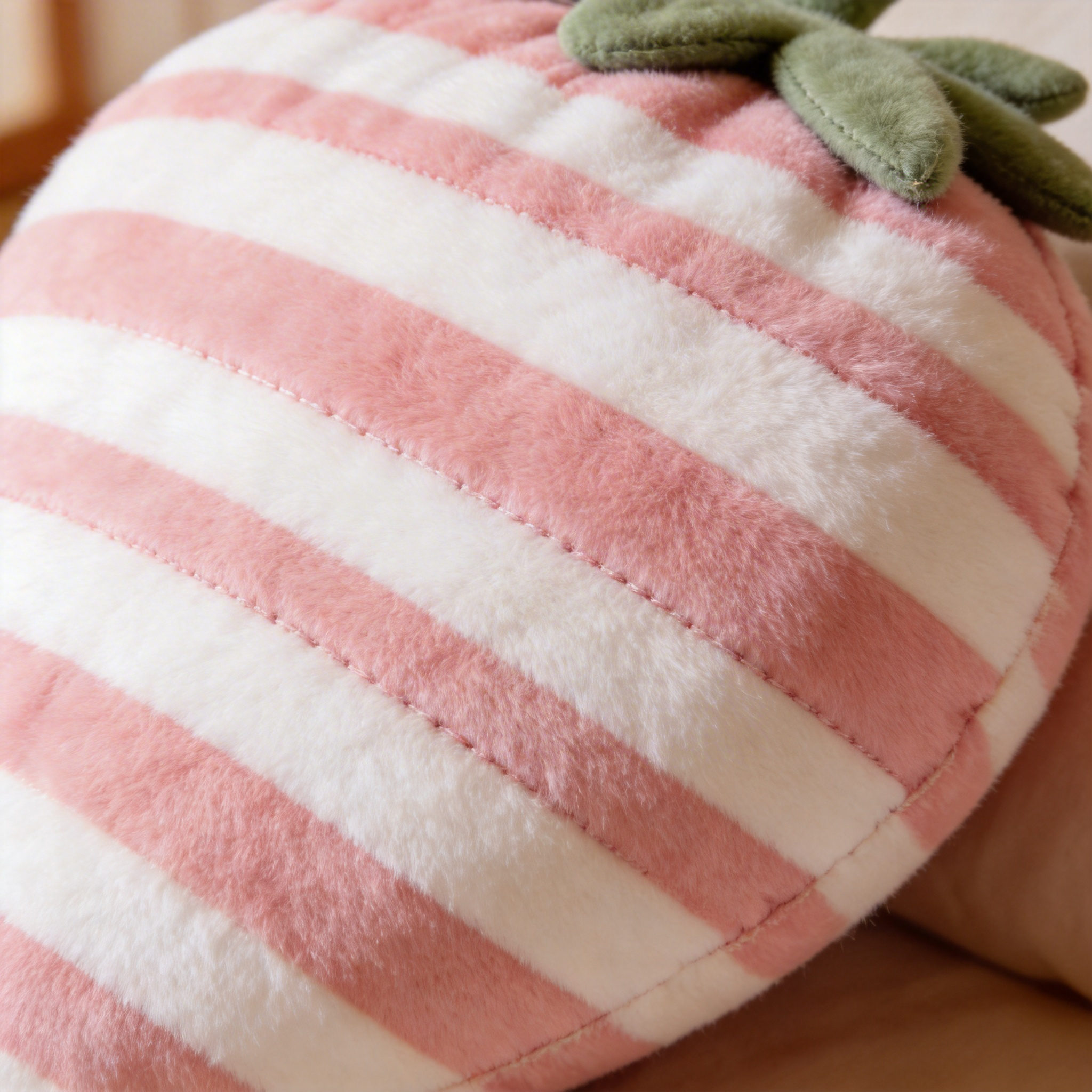 Playful & Whimsical | Soft Plush Fabric | Fun Kids' Room Decor | Perfect Gift for Little Dreamers | Strawberry Shape Design
