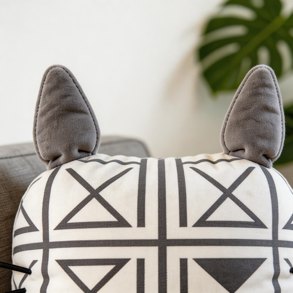 Cute & Cozy | Cotton Material | Playful Home Decor | Perfect Gift for Cat Lovers | Adorable Cat Ears Design