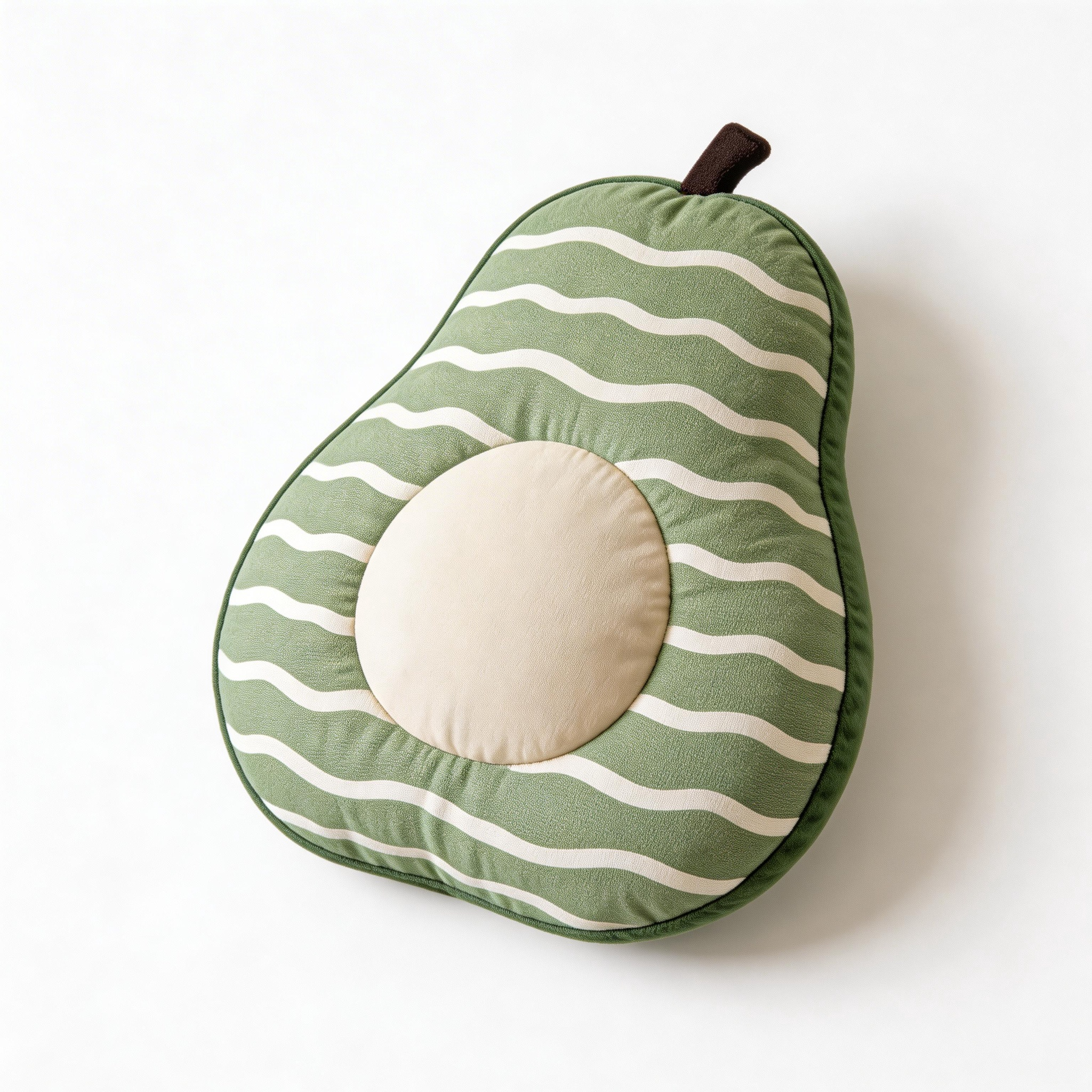 Adorable Avocado Pillow | Soft Cotton | Fun Home Decor | Perfect Gift for Food Lovers | Playful Green Design