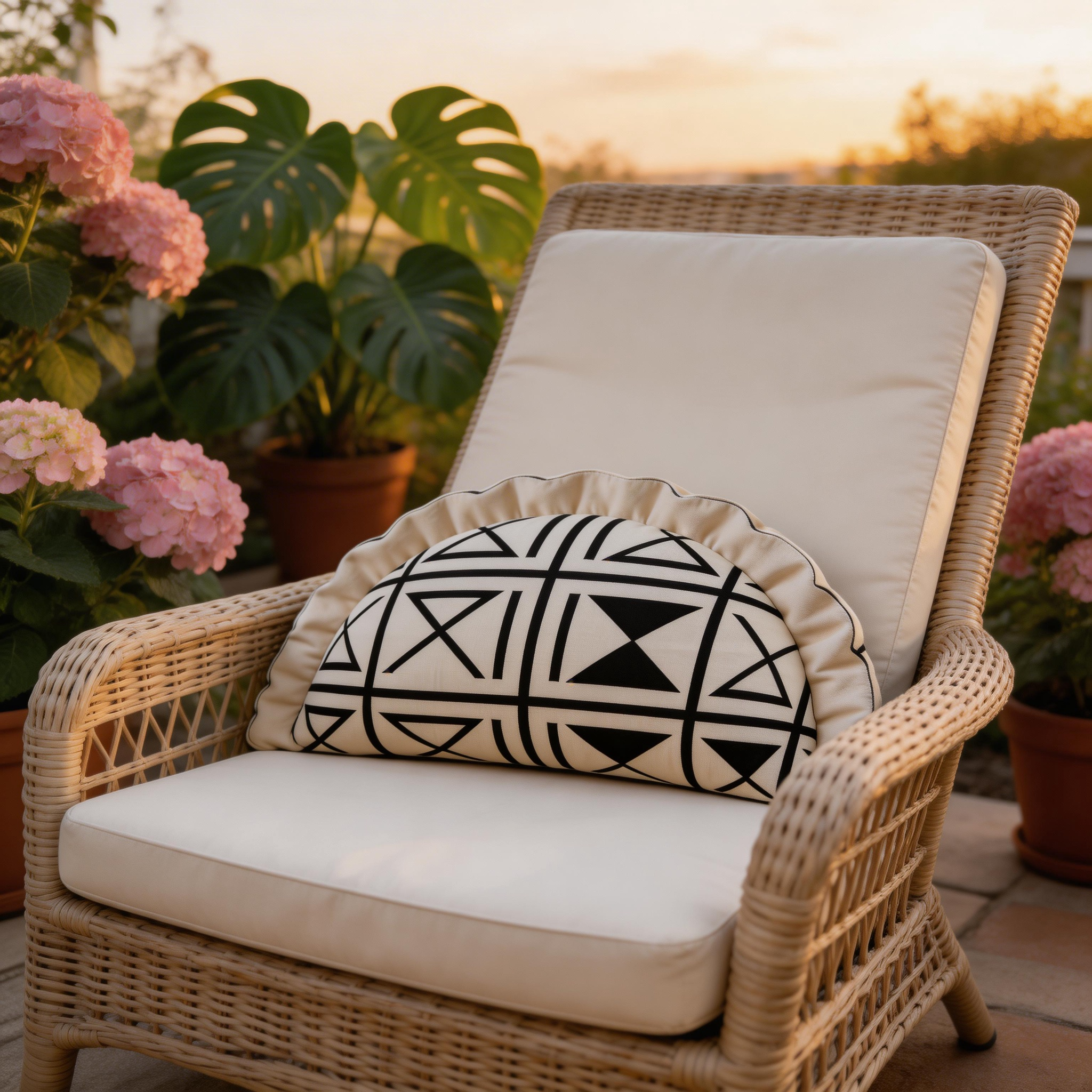 Elegant & Chic | Soft Cotton Material | Cozy Sofa Pillow | Ideal Gift for Interior Enthusiasts | Geometric Pattern Design
