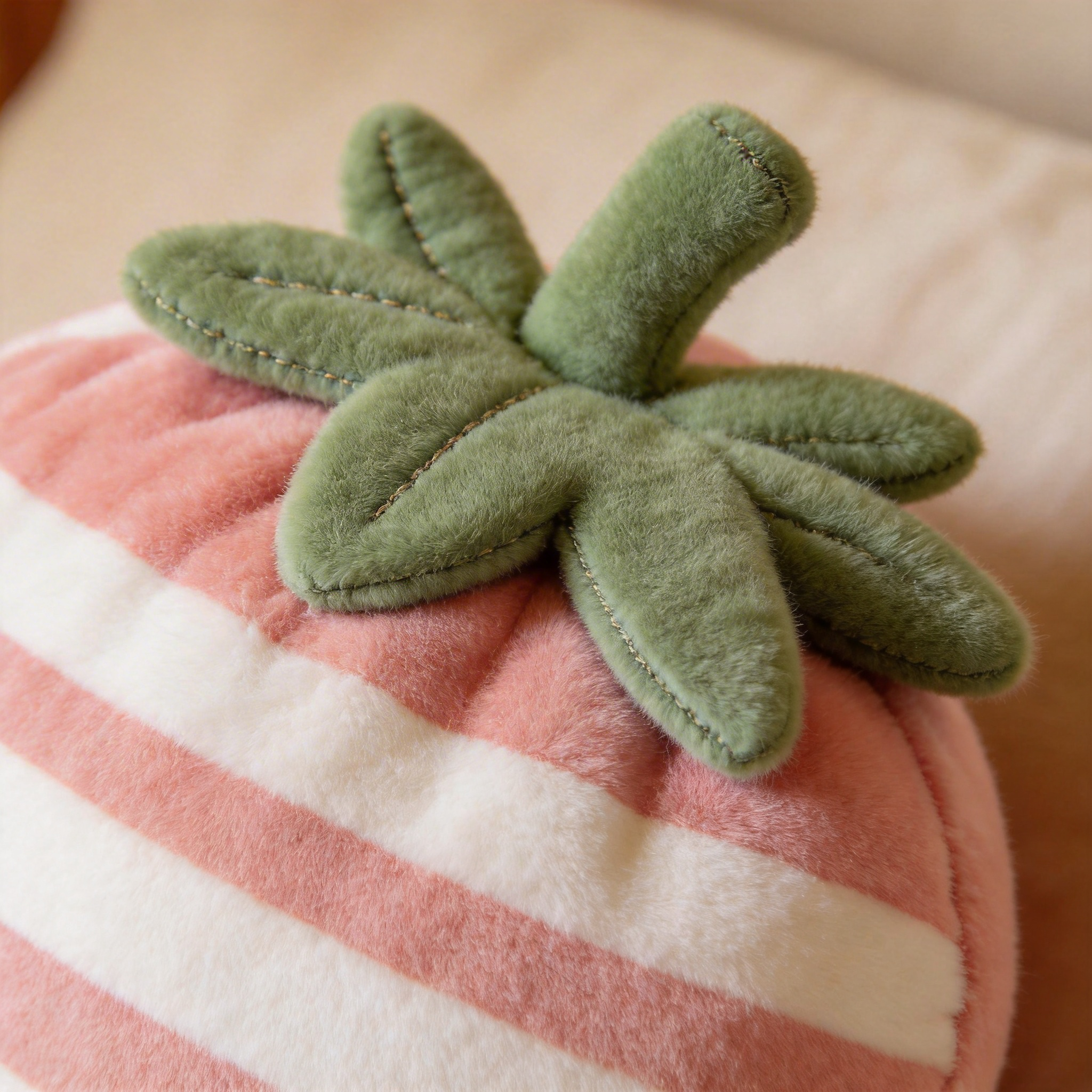 Playful & Whimsical | Soft Plush Fabric | Fun Kids' Room Decor | Perfect Gift for Little Dreamers | Strawberry Shape Design