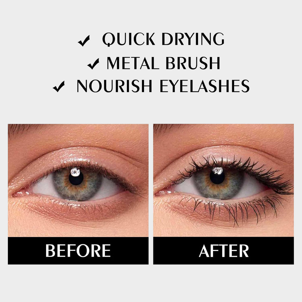 🔥👁️Waterproof Fibre Mascara  – Volume & Length without Clumping for Dramatic Moments