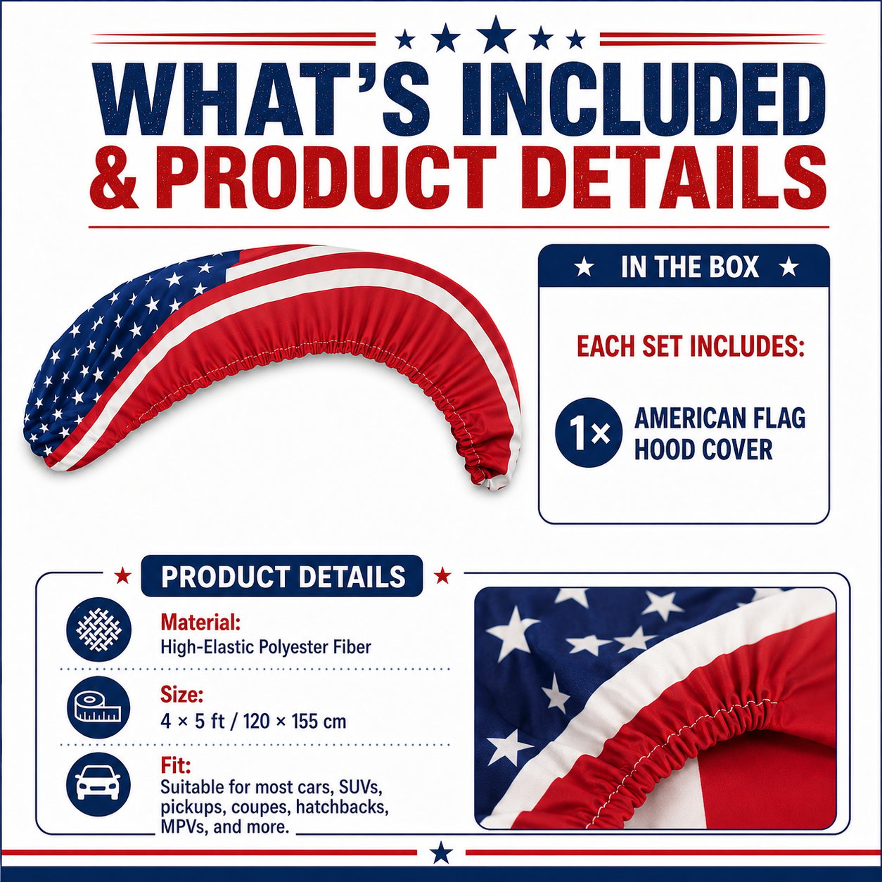 Universal American Hood Flag Cover product image 4